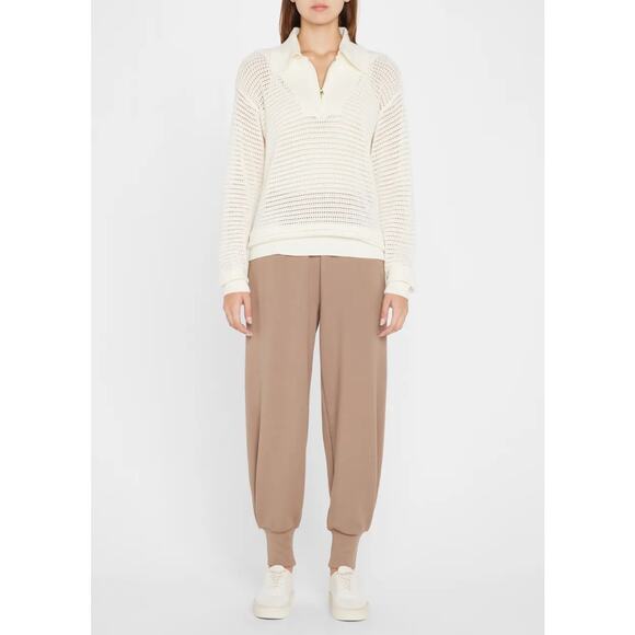 Varley Cole Knit Mesh Polo Sweater Sz Small - Picture 2 of 8